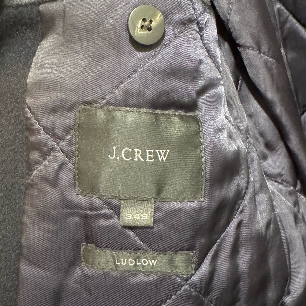 J.Crew Ludlow Wool–Cashmere Coat – Navy – 34S – Italian Fabric - Picture 2 of 3